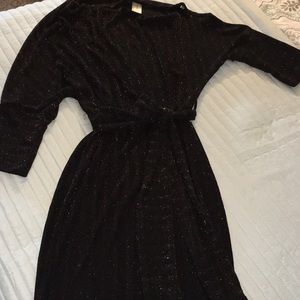 Brand New Black Metallic Cocktail Dress!